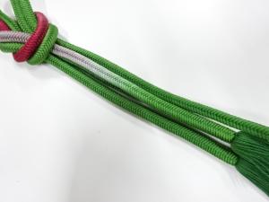 正絹　撚り房　手組帯締め